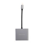 Adaptador de Pantalla RadioShack Tipo C a USB HDMI 4k Gris Obscuro