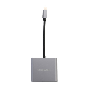 Adaptador de Pantalla RadioShack Tipo C a USB HDMI 4k Gris Obscuro