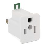 Adaptador de Corriente Polarizado con Conexión a Tierra RadioShack Blanco