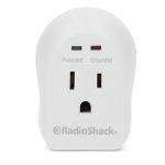 Adaptador de Pared con Salida Única Indicador LED RadioShack Blanco