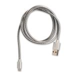 Cable USB a Micro USB RadioShack / 90 cm / Metal / Plata