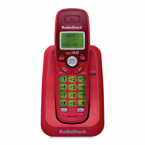Teléfono Inalámbrico con Identificador de Llamadas RadioShack Rojo