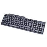 Teclado Alámbrico Estándar RadioShack 9 teclas Multimedia Negro