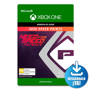 Need For Speed Payback 5850 Speedpoints Xbox One Descargable