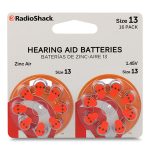 Baterías de Zinc Aire 13 RadioShack 1.45 v 16 piezas