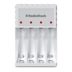 Cargador de Baterías AA y AAA RadioShack más 2 baterías AA Blanco