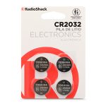 Pilas de Litio RadioShack 3v CR2032 4 piezas