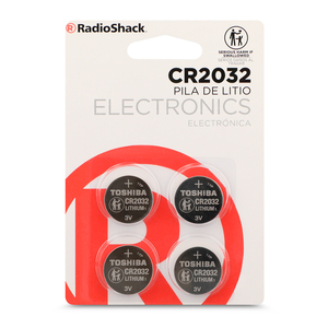 Pilas de Litio RadioShack 3v CR2032 4 piezas
