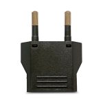 Adaptador para Clavija RadioShack Americana a Europea Negro