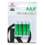 Baterías Recargables Ni MH AAA RadioShack / 850 mAh / 4 piezas