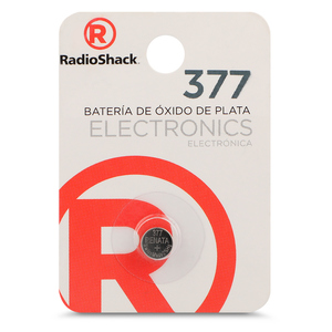 Batería de Óxido de Plata para Reloj RadioShack 377 1 pieza