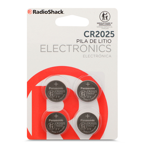 Pilas de Litio RadioShack 3v CR2025 4 piezas