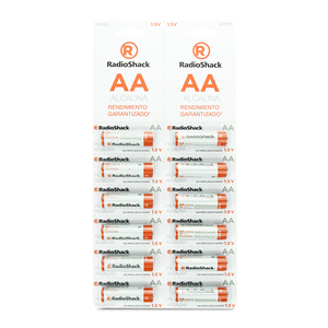 Pilas Alcalinas AA RadioShack / 12 piezas