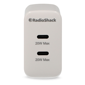 Cargador de Pared 2 puertos Tipo C RadioShack Blanco