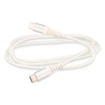 Cable USB Tipo C a C RadioShack 91 cm Trenzado Blanco